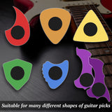 30 Pack Guitar Picks Non-Slip Grips Self Adhesive Guitar Picks Grips for Guitar Bass Ukulele Mandolin Banjo(Only Grips)