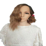 Chemical fiber wig women's short curly hair chemical fiber headgear