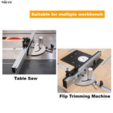 450mm Woodworking Miter Gauge And Box Joint Jig Kit T-track Slot With Adjustable Flip Stop For Router Table Bandsaws