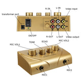 Sound Mixer Dual Mic Inputs Company Stage Home KTV Rooms Digital Karaoke Professional Audio System Machine US Plug