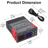 Stc-3008 110-220V Dual Digital Thermostat Temperature Controller For Incubator Thermostat Hygrometer Dehumidifier Humidistat