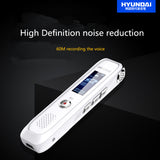 Hyundai 4058+ Portable Professional Digital Voice-activated Recorder support USB U-disk MP3 player Walkman cellphone Dictaphone