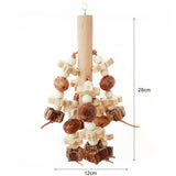 1 Pcs Wooden Birds Parrot Colorful Chew Toys Natural Bite Hanging Cage Balls Ropes Garden Ornament Pet Supplies