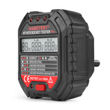 HABOTEST HT107 Socket Tester Professional RCD Test 250V Voltage Measurement Plug Circuit Checker Hz Ground Zero Line LCD Display