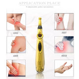 Electronic Acupuncture Pen Meridian Therapy Machine Body Head Back Leg Massager Energy Pens Massager Relief Pain Tools 9 Levels
