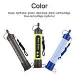 Outdoor Water Purification Straw Camping Emergency Survival Practical Straw Water Purifier Sediment Physical Filtration