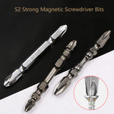 3Pcs  S2 Alloy Steel Anti Slip Magnetic Batch Head Cross High Hardness Hand Drill Bit Screw Electric Screwdriver Set  PH2