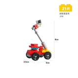 Mini Original Transportation Assembled Models Blocks Car Compatible Small Building Block City Police Plane Bricks Toys Kid Gift