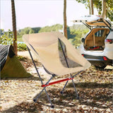 Portable Folding Camping Chair Outdoor Moon Chair Collapsible Foot Stool For Hiking Picnic Fishing Chairs Seat Tools