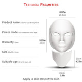 7 Colors Led Facial Mask Led Household Spectrometer Face Mask Machine Light Therapy Acne Mask Neck Beauty Led Mask