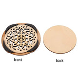 Guitar Wooden Soundhole Sound Hole Cover Block Feedback Buffer Spruce Wood for EQ Acoustic Folk Guitars,Style 1
