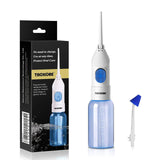 Simple Oral Irrigator Rinse Dental Irrigator 2 Tips Water Dental Flosser Portable Nasal Irrigators Water 2 Jet Teeth Cleaner