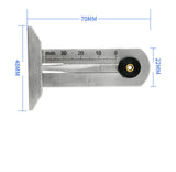 0-30/50/60mm Stainless Steel Car Tyre Tire Tread Depth Gauge Meter Ruler Caliper Measuring Tool Moto Truck