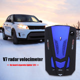 V7 Universal Car Detector 360 Degree laser radar Signal Detection for Vehicle Security Speed English Russian Voice Alert Warning