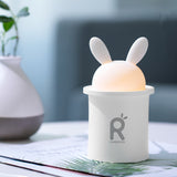LED Licht Lampe mit Ultraschall-luftbefeuchter Fr Baby Cartoon Kaninchen 250ML USB therisches l Diffusor Auto Luftreiniger