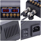 750W SMD Rework Soldering Station 2 in 1 hot air soldering iron LCD Digital display welding station for BGA PCB IC Repair 8898