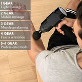 3200rpm High Frequency Massage Gun LCD Muscle Relax Body Relaxation Electric Massager With Portable Box 6 Speed For Fitness