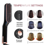 Beard Straightener Multifunctional Quick Hair Styler Straightening Comb Heated Brush Curler for Men Styling Tool