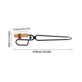 Thickened Firewood Clip Practical Charcoal Clamp Outdoor BBQ Barbecue Labor Saving Charcoal Clip for Picnic Camping