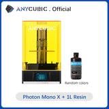 ANYCUBIC 3D Printer Photon Mono X, UV CD Resin Printer with 4K Monochrome Screen, App Remote Control, Print Size 192*120*250 mm