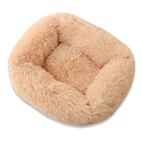 Cozy Plush Calming Pet Dog Bed Basket Square Cat Nest Hondenmand Soft Winter Warm Sleeping Mat House for Small Medium Large Dogs