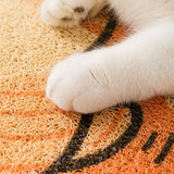 Pet Cat Litter Mat PVC Feeding Drinking Bowl Pads Cat Litter Trapping Pet Litter Box Mat Clean Pad Products For Cats Accessories