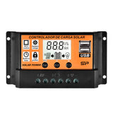 10A/20A/30A/40A/50A/100A Auto Solar Charge Controller LCD Dual USB Solar Panel Regulator Output Solar Panel PV Regulator