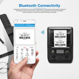 Bluetooth Thermal Label Printer Mini Portable 58mm Receipt Printer Small For Mobile Phone Ipad Android / IOS NT-G5