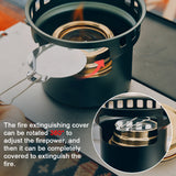 Aluminum Alloy Camping Alcohol Stoves Picnic BBQ Furnace Windproof Alcohol Stoves Outdoor Cooking Furnace Household Tea Stoves