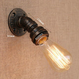 Retro Industrial Wall Lamp Vintage iron rust Water pipe Lamps E27 Loft Light Plated Indoor Lighting Home bedroom restaurant Deco