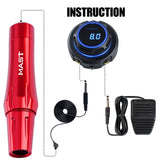 Mast Magnetic Attraction Pmu Permanent Makeup Tattoo Machine Pen Kit with OLED Display Power Supply PMU Cartridge Needles Set