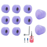 Roller Skate Wheels With Bearings And Toe Stoppers Roller Skate Brake Block Durable 82A Skateboard Wheels Parts