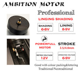 New AMBITION Wireless Tattoo Machine Coreless Motor Fast Charging 1650 mAh Lithium Battery for Artist Body