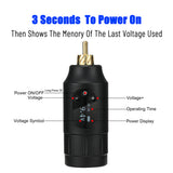 Professional Wireless Rechargeable Mini Rocket Tattoo Battery Power RCA and DC Interface Rotary Tattoo Machine Pen Battery New