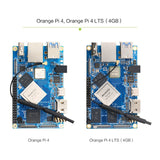 For Orange Pi 4 LTS 4GB LPDDR4 16GB EMMC Rockchip RK3399 Wifi+BT5.0 Gigabit Ethernet Development Board