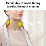 Cordless Neck Shoulder Massager Hot Compress Kneading Portable Electric Shoulder Massager Neck Kneading Back Shoulder Massager