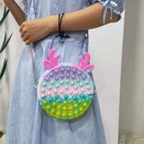 Large-Size Backpack Toys Mini Stress Reliever Toys for Adult Children Push Bubble Antistress Fidget Toys Funny Pop Its New Bag