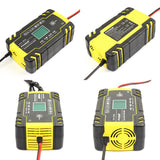 Jump Starter Wire Car Battery LCD Display Short Start Function  Car Battery Charger 12V 8A 24V 4A New Auto Recharge For 12/24V