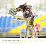 Multifunctional IQ Interactive pet Supplies bite Resistant Dog Toy Flying Saucer Puzzle Slow Feeder Food Distribution Ball