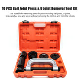 10 PCS Ball Joint Press U Joint Removal Tool Kit with Adapters Heavy Duty Ball Joint Installer Automotive Service Set