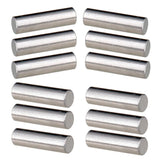 12 Pieces Alnico 5 Humbucker Pickup Polepiece Magnet Slug Rods 15mm for Electric