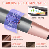 Ceramic Hair Curler Straightener 2 IN 1 Heating Curling Iron 13 Temperature Intelligent Hair Iron Curlers Wave Hair Style Tools