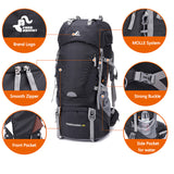 50l & 60L Waterproof Hiking Backpack Woman Outdoor Trekking Camping Bag Army Man Hunting Mountain Backpacks Rain Cover Rucksack