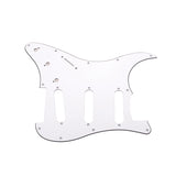 11 Holes Electric Guitar Pickguard SSS Guitar Scratch Plate &amp; Screws For ST Style Guitar Parts Replacement