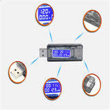 QC2.0 3.0 4-20V USB Tester Meter Voltmeter Ammeter Power Capacity Detector Mobile Power Current Charger Voltmeter Ammeter