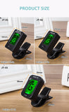 Guitar Tuner Clip-On Tuner Digital Electronic Tuner Acoustic with LCD Display for Guitar, Bass, Violin, Ukulele