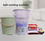 220V Mini Electric Clothes Washing Machine Portable Multifunctional Socks Clothes Washing Machine Semi-automatic With 2 Buckets