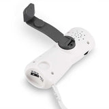 AM FM Radio Portable Emergency Hand Crank Dynamo Power Supply Radio with Flashlight Compass for Outdoor Camping Traveling