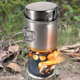 Portable Wood Stove Firewoods Furnace Outdoor Stove Cooking Burner Lightweight Stainless Steel Picnic Camping Cooking Wood Stove