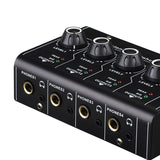 Audio Interface for Recording, Streaming and Podcasting With Dual RCA Inputs Eight Outputs AC12V 300MA Powered-US PLUG